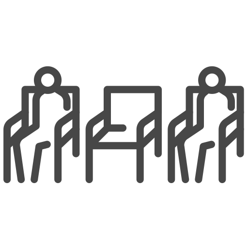 Coronavirus, seat, sit, social distancing icon